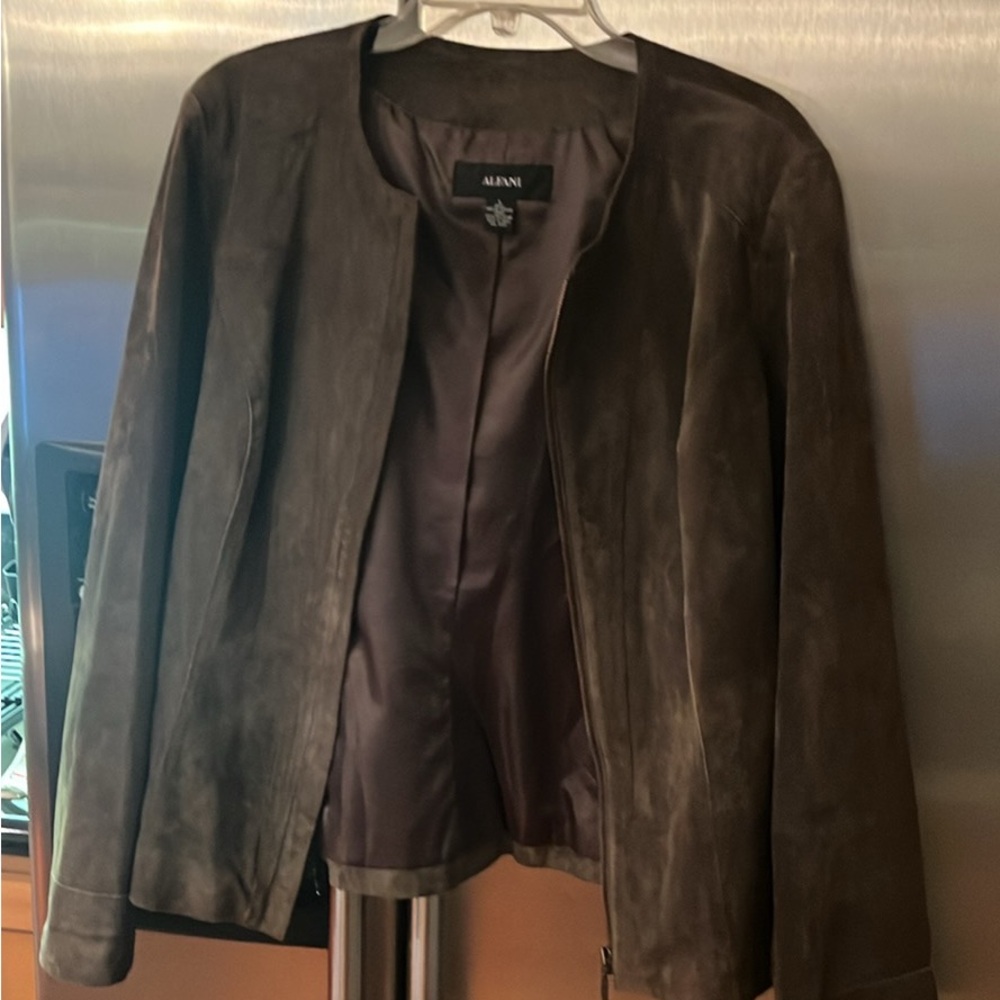 Alfani Green Suede Jacket